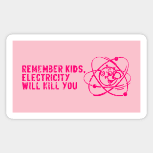 electricity will kill you Magnet